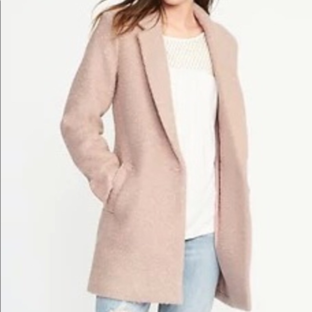 Textured-Bouclé Everyday Coat for Women